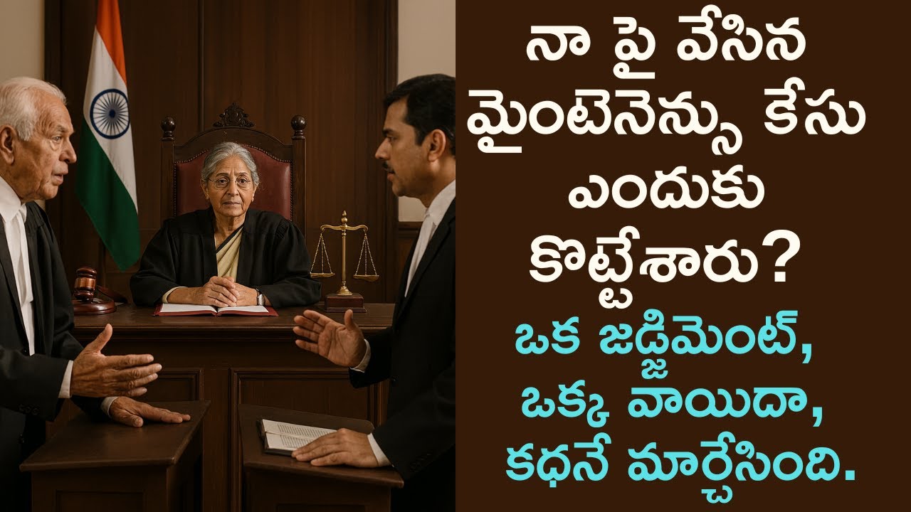 Maintenance Case Dismissed! What Happened in Court? #telugu #maintenance #court #case #dismissed