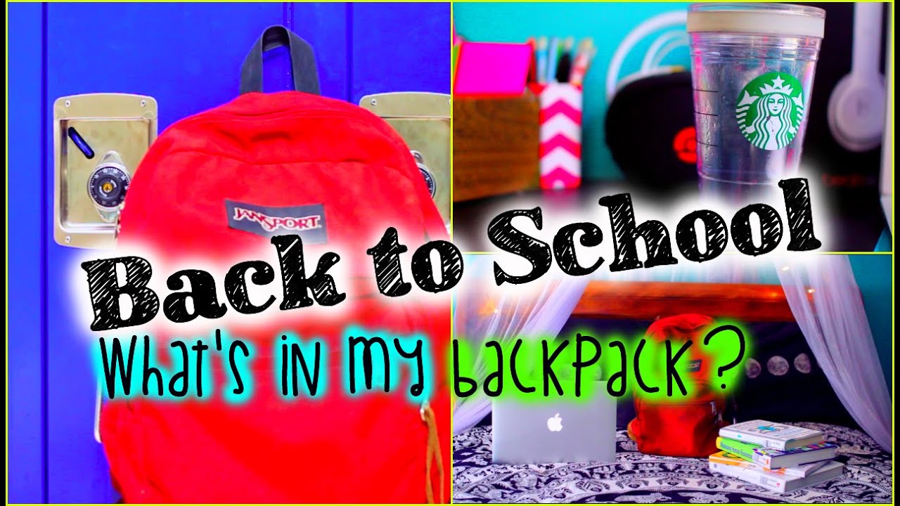 Back to School: What's in my backpack 2014