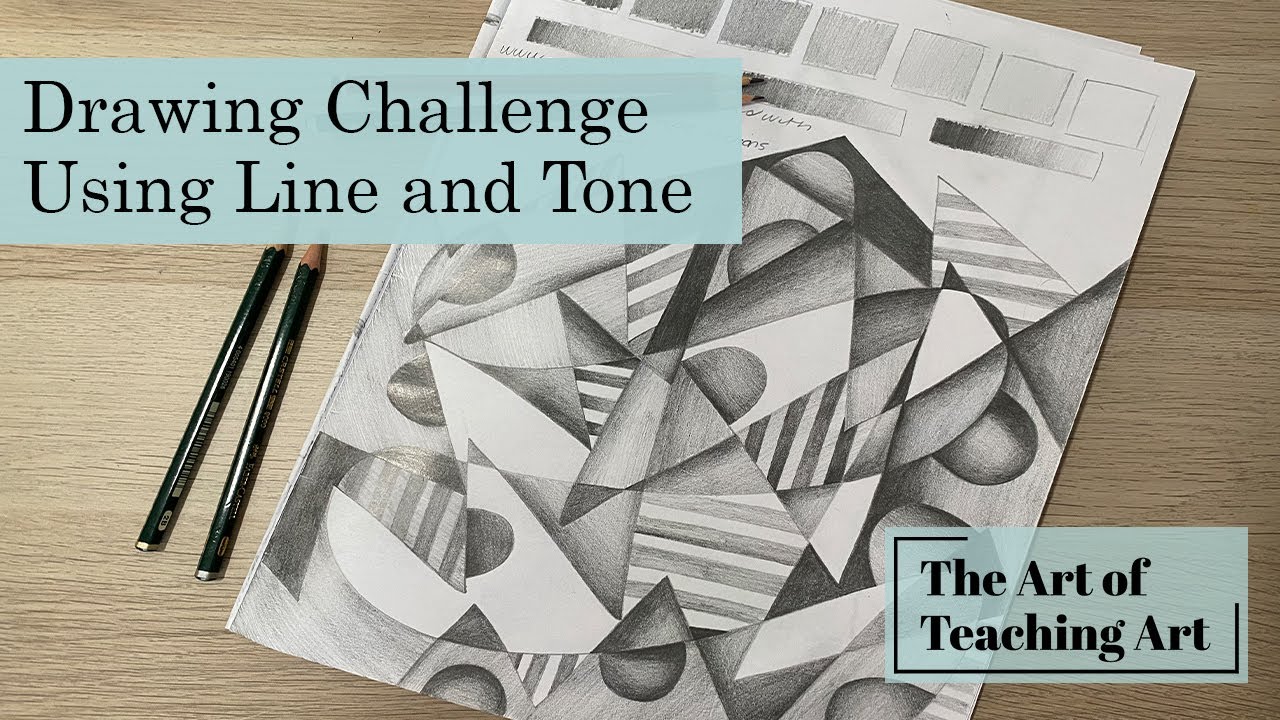 Drawing Challenge- Using Line and Tone - Art Demonstration
