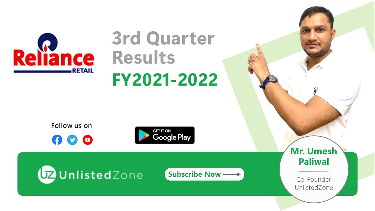 Reliance Retail Q3FY22 Results Update! Overvalued or Undervalued?