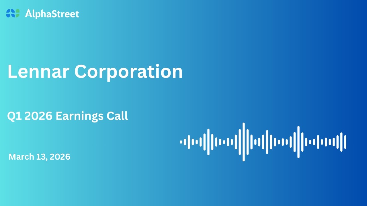 LEN Stock | Lennar Corporation Q1 2026 Earnings Call