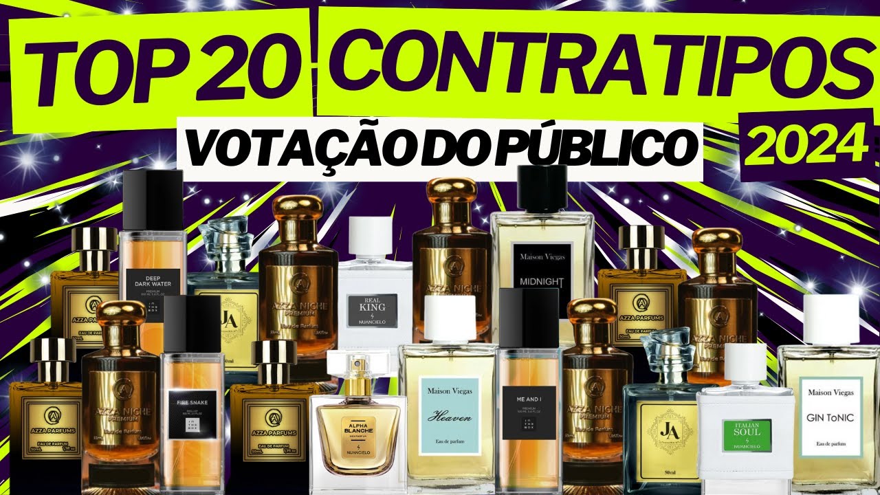 Top 20 Melhores Contratipos de 2024 - Votação do Público #perfume #perfumorista