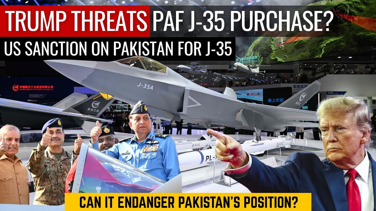 Trump Threats Pakistan Air Force J-35 Purchase? | US Sanction on Pakistan for J-35 | Defence Outpost