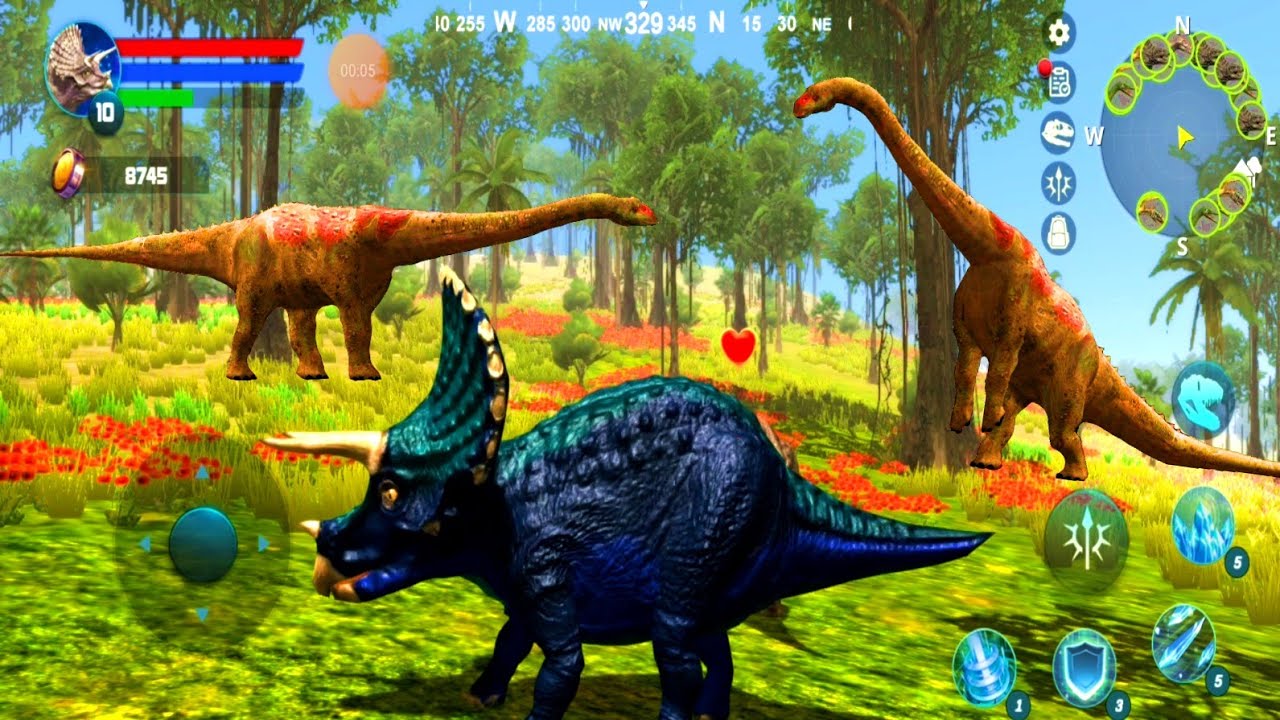 Triceratops vs Argentinosaurus - Triceratops Simulator - Android Gameplay #37 - Dinosaur Simulator