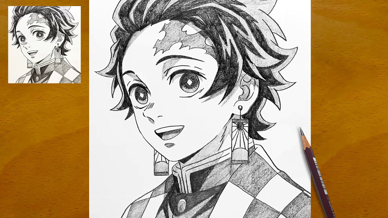 How to Draw Tanjiro from Demon Slayer ✍️ | Anime Style