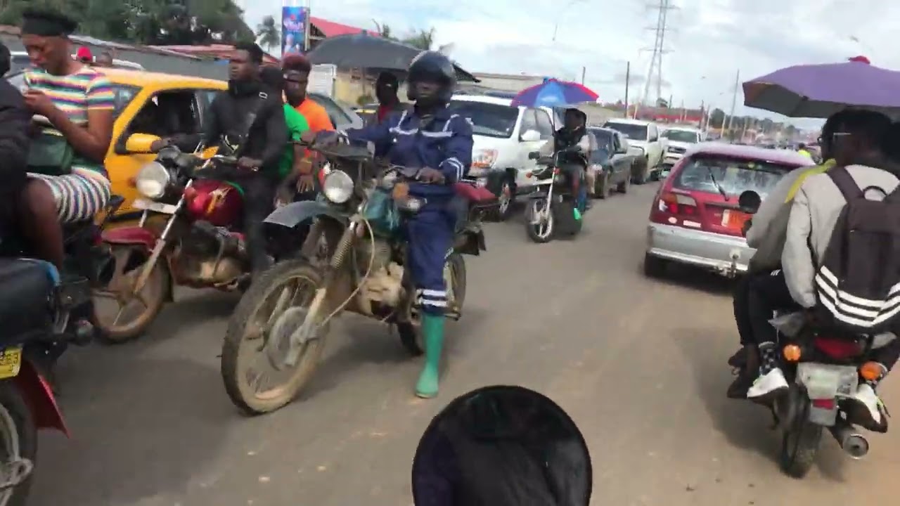 Navigating Through The Traffic -In Monrovia Liberia 2023