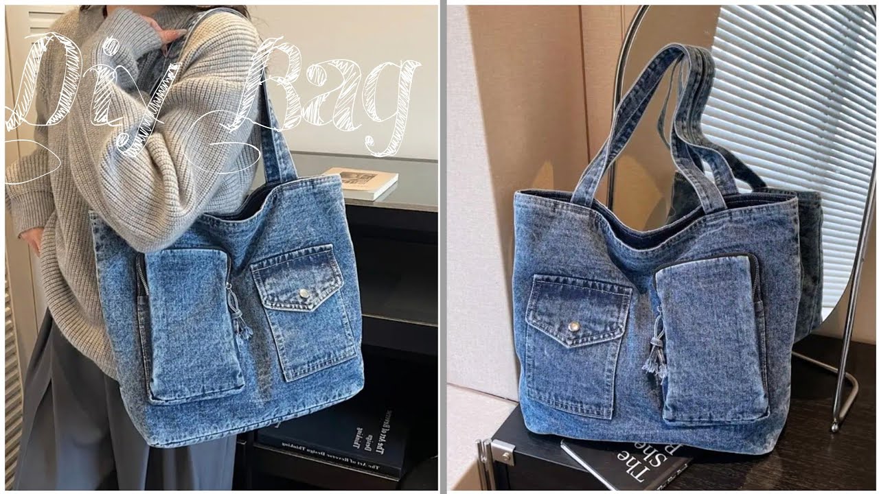 DIY | Simple Bag From Old Jeans | How To Make From Old Jeans | Upcycle Crafs 