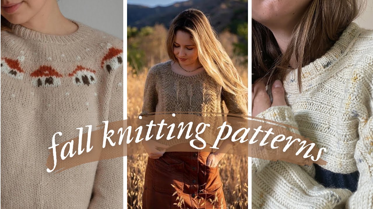 AUTUMN/HALLOWEEN knitting patterns | 10 knitting patterns for fall and halloween inspiration