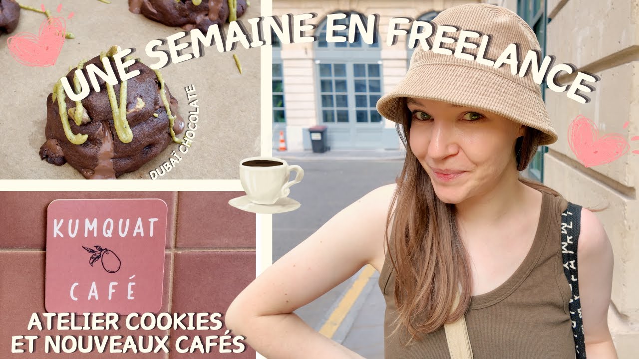 Une semaine dans ma vie Parisienne ♡ Atelier cookies, cafés et rituel productivité ☕️| Weekly Vlog 🤎