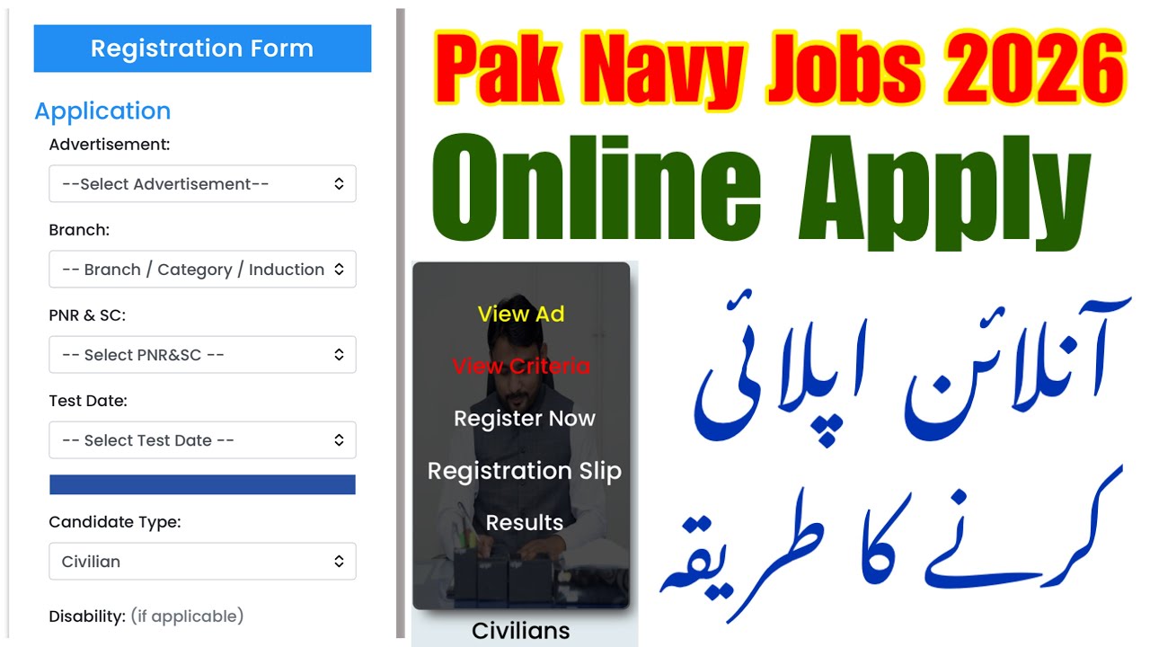 Pak Navy Jobs Online Apply 2026 | Pak Navy Civilians Jobs Online Apply 2026