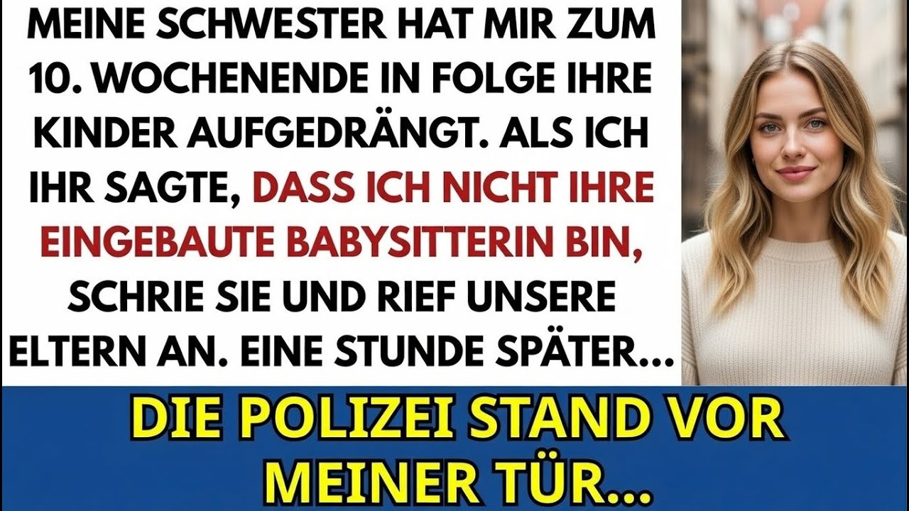 Meine Schwester hat mir zum 10. Wochenende in Folge schon wieder ihre Kinder aufgehalst