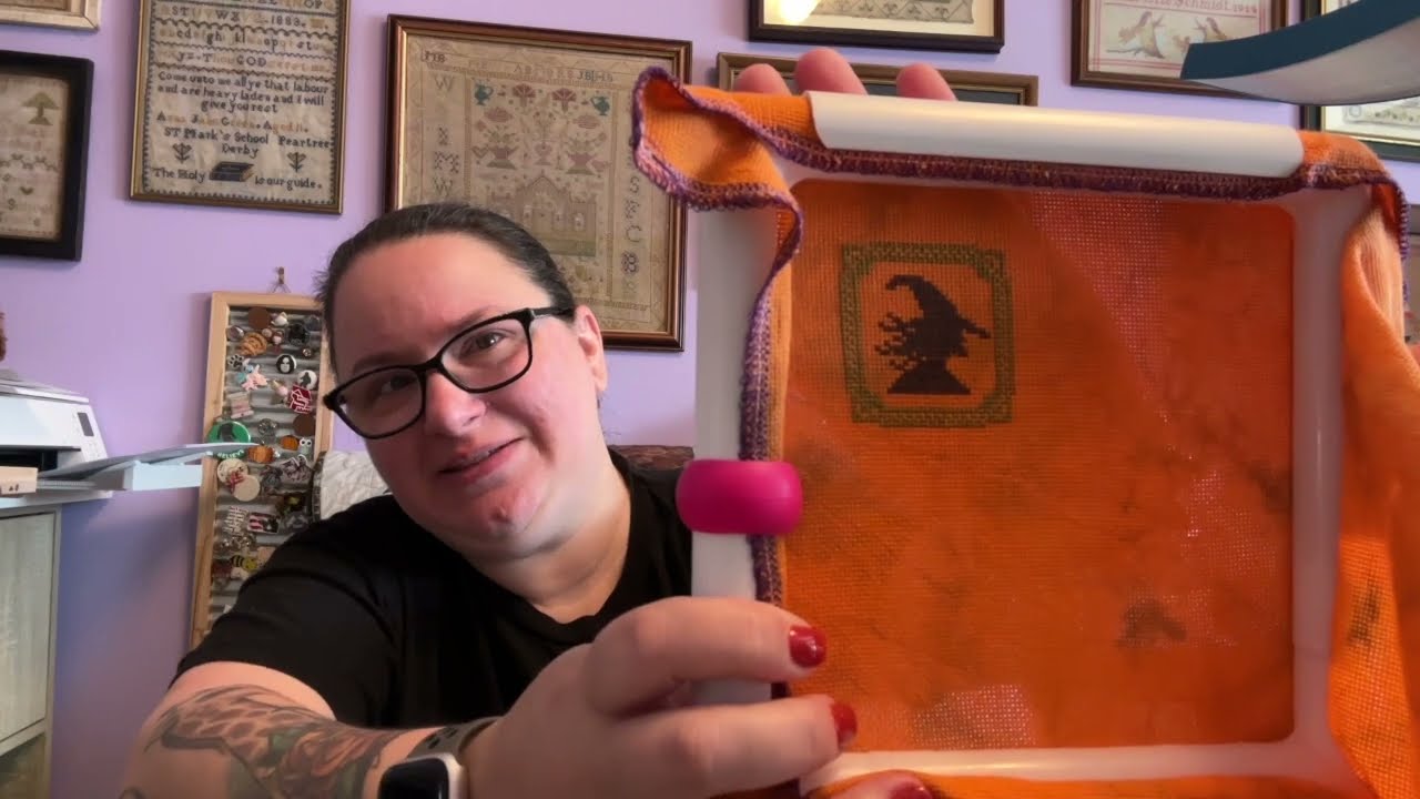 Flosstube 155- Remember me? I'm back & a bit out of practice #flosstube #crossstitch