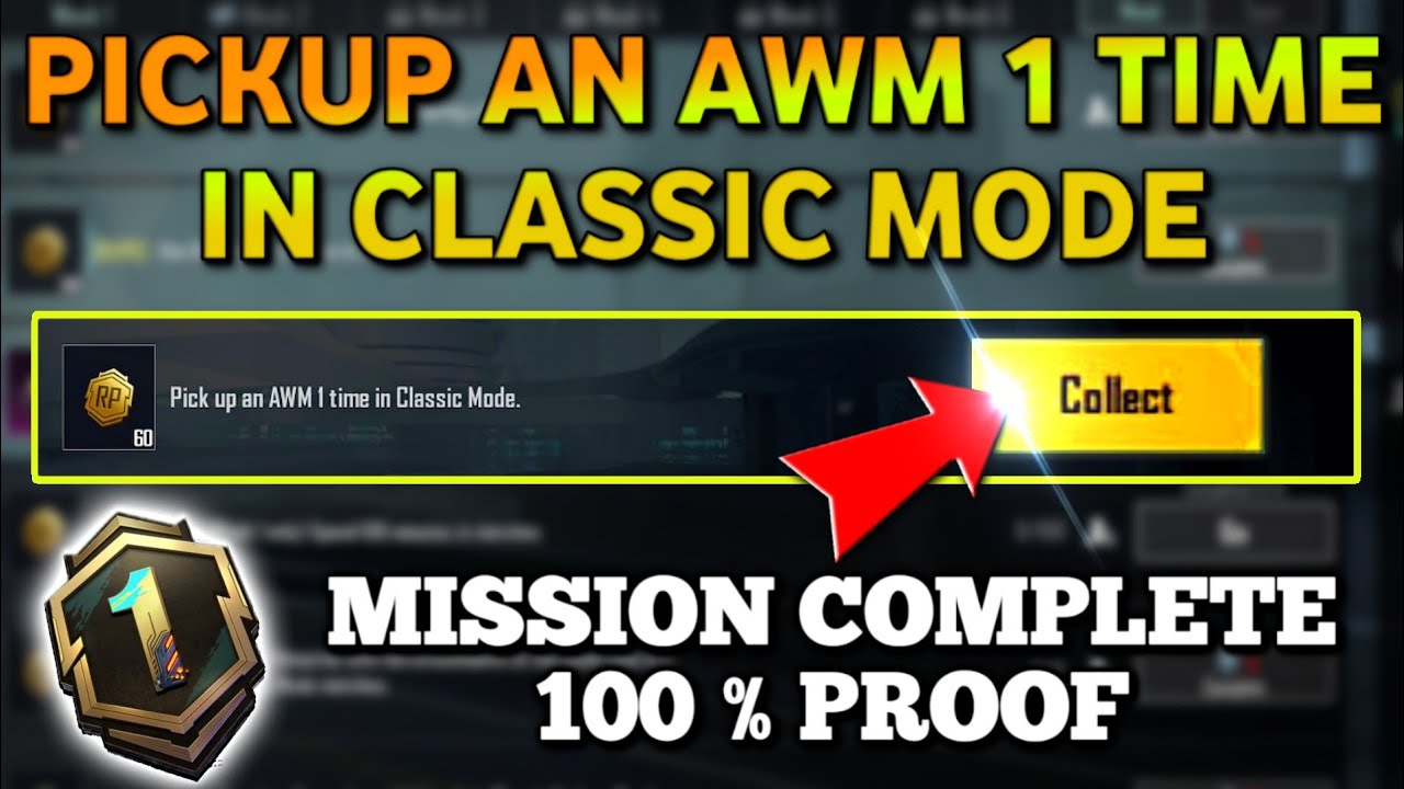 PICKUP AN AWM 1 TIME IN CLASSIC MODE