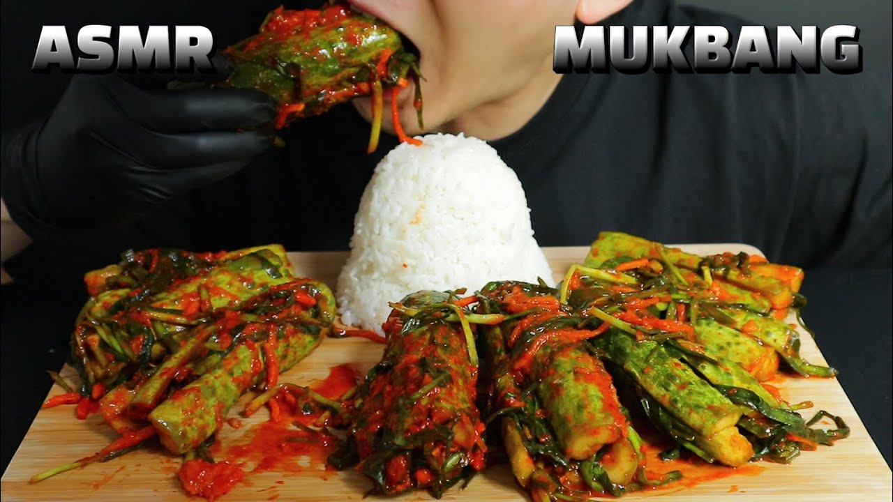 오이소박이,Cucumber Kimchi(Oi-so-bagi)ㅣOne Side DishㅣASMRㅣMUKBANGㅣEATING SHOWㅣREAL SOUNDㅣ먹방ㅣ