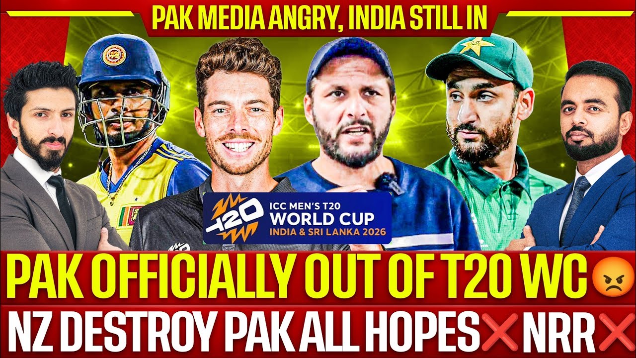 🛑 Pak & SL Officially Out of T20 WC 😡 Afridi Slams India Still IN | NZ Trash Pak All Hopes