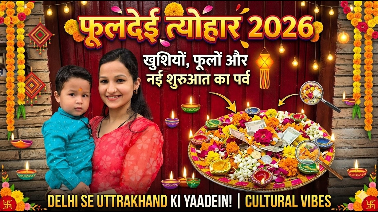 🌺 फूलदेई त्योहार 2026 | खुशियों, फूलों और नई शुरुआत का पर्व | Uttarakhand Culture Vlog