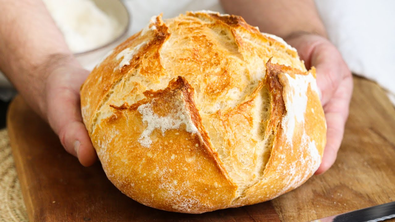 PAN CASERO F&aacute;cil con Corteza Dorada y Crujiente - CUKit!