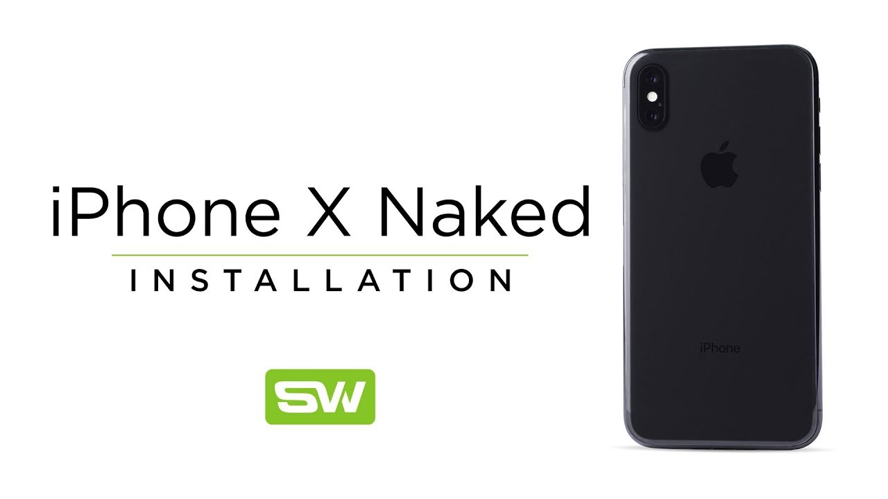 Slickwraps iPhone X Naked Installation Video