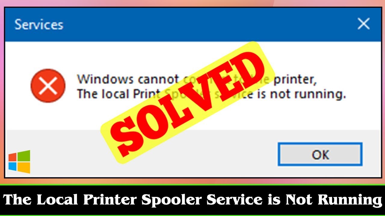 [FIXED] The Local Printer Spooler Service is Not Running Error