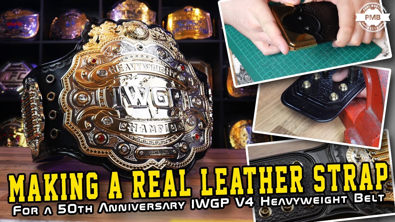 Making a Real Leather Strap for an IWGP 50th Anniversary V4 Heavyweight Belt