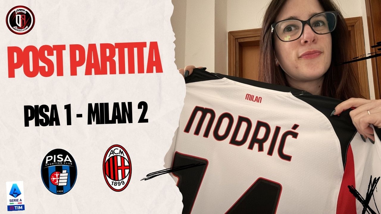 PISA 1 - MILAN 2.. FORTUNA O MENO, NOI VINCIAMO LO STESSO.. MODRIC UN MAESTRO ❤️🖤