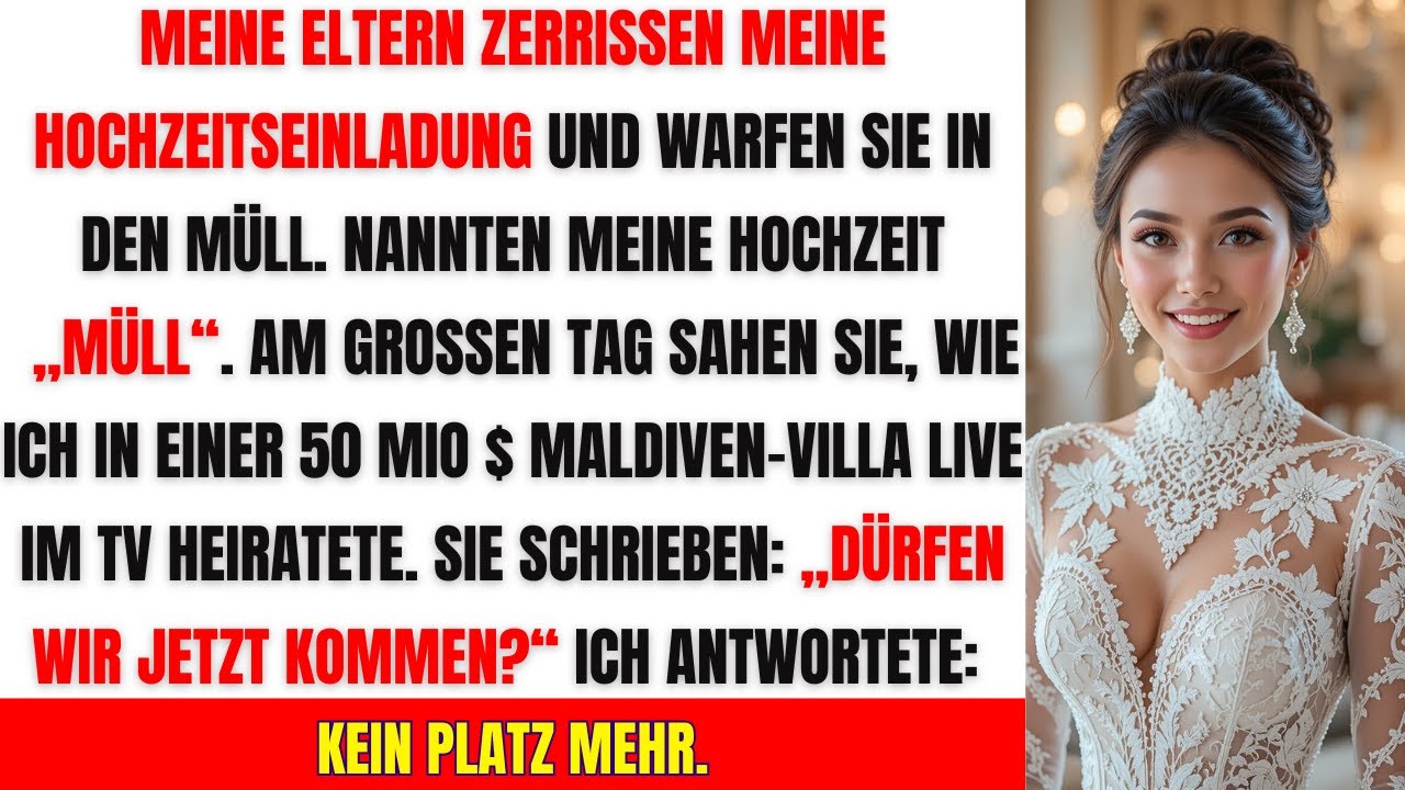 Sie zerrissen meine Einladung live – bis sie sahen, WO ich heiratete.