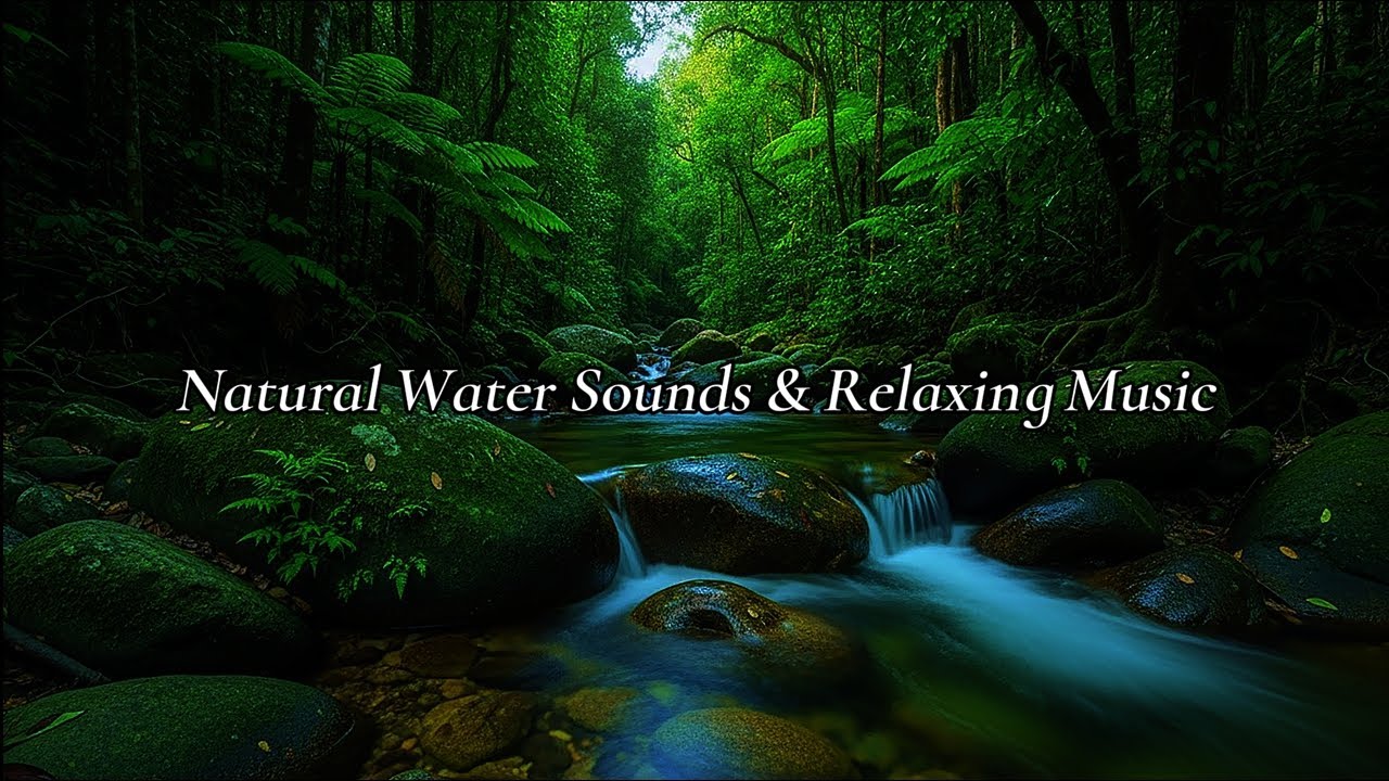Peaceful Water Sounds with Soft Ambient Music