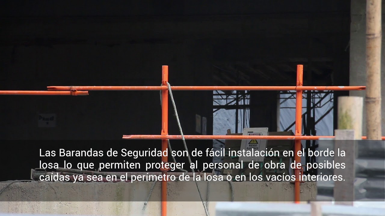 barandas de seguridad en obra