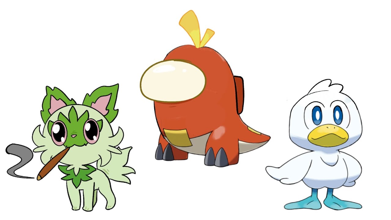 Gen 9 Pokemon starters.... but if i speak i get in trouble