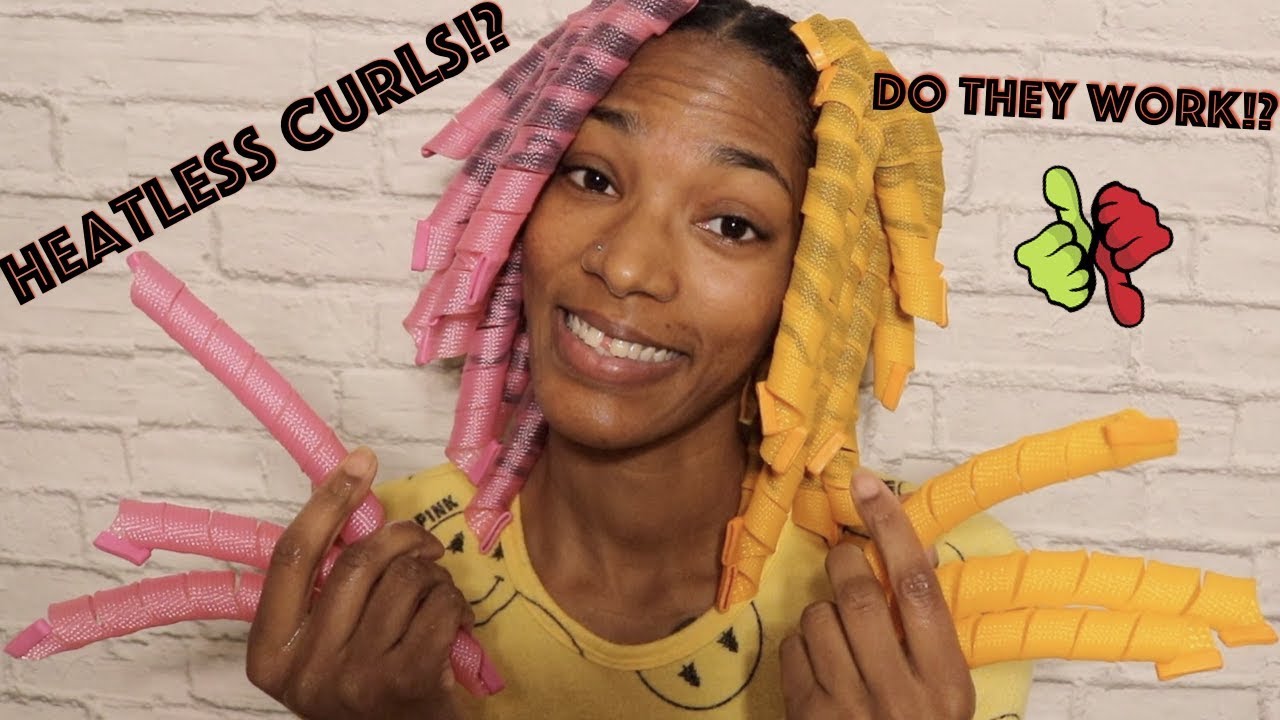 CurlFormer Set on Natural Hair || Easy Heatless Curls