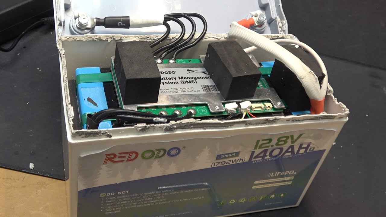 Review & Teardown: Redodo 12.8V 140Ah LiFePO4 battery w/ bluetooth