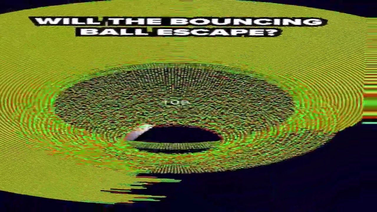 Can it escape_  #satisfyingvideo #physics #bouncingball 5