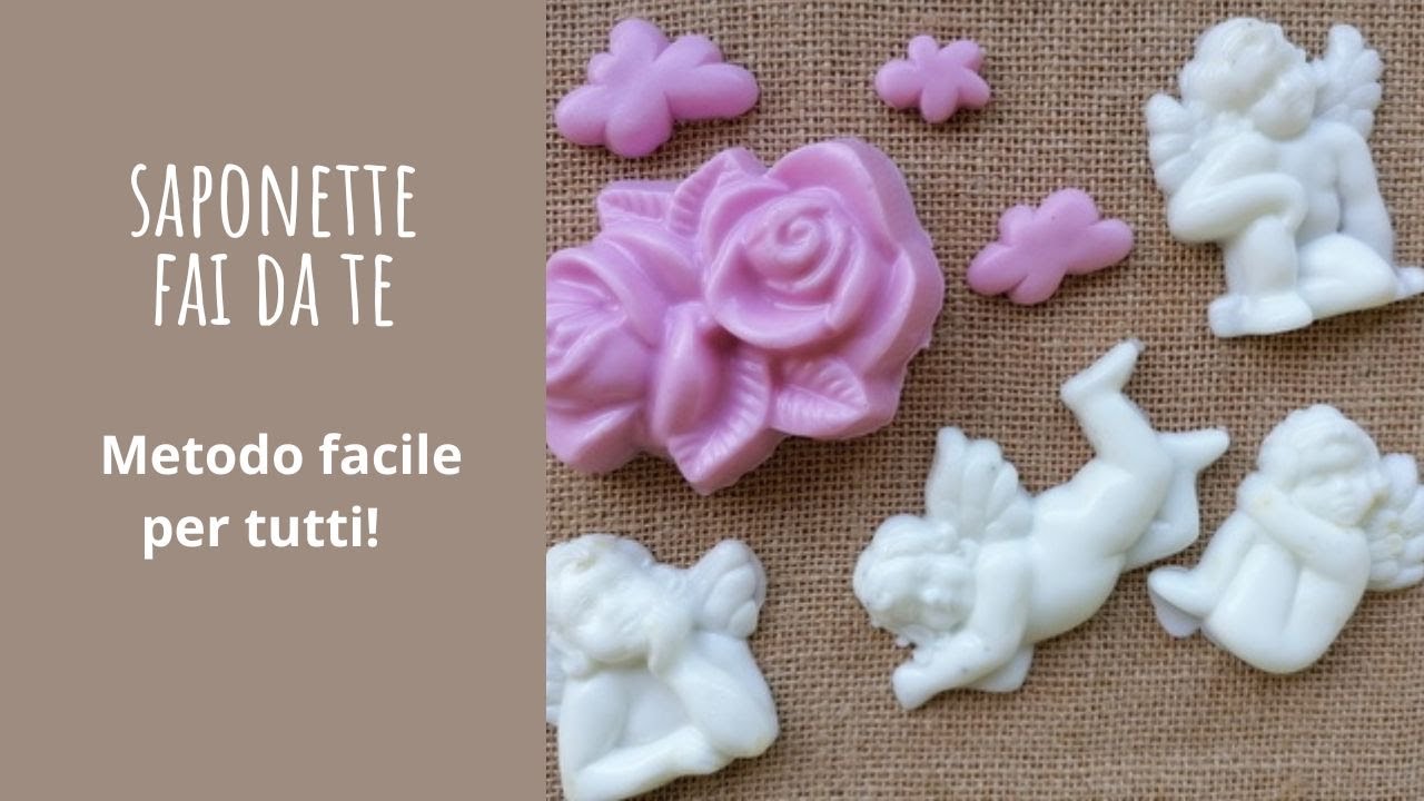 Saponette fai da te con base pronta, metodo facile adatto anche ai bambini.