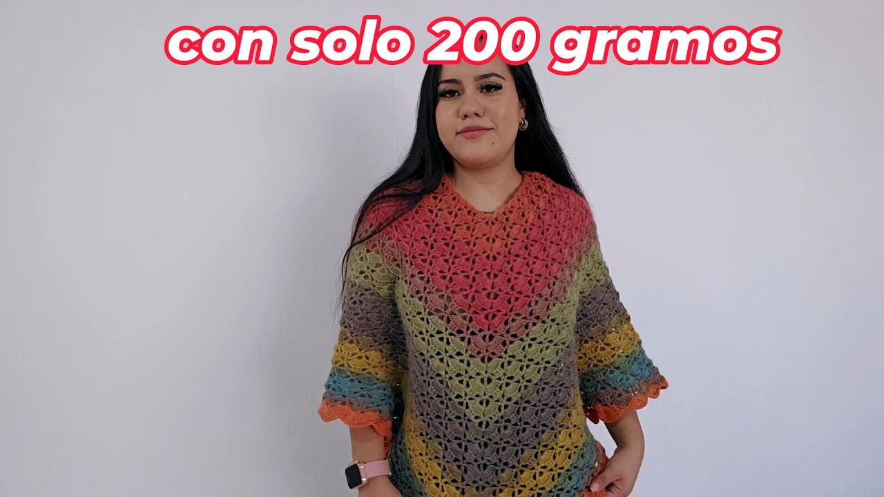 😍 ¡Increíble 1 Capa 2 poncho 3 ensamble a crochet para principiantes