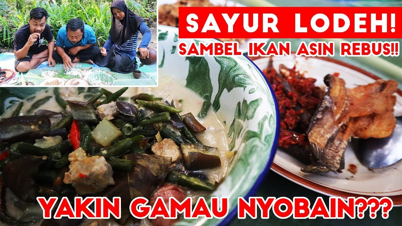 Sayur Lodeh + Ikan Asin Rebus Balado + Jamur Tepung + Sambel Goang!!