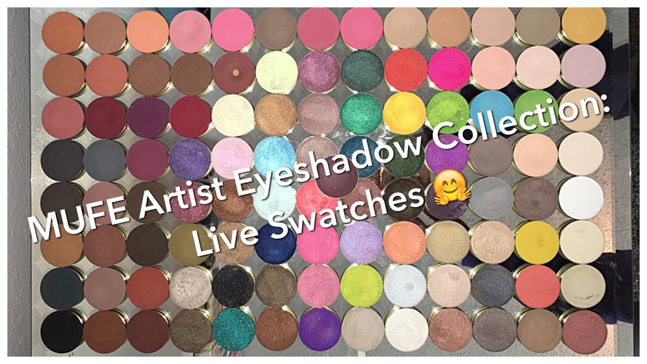 Make Up For Ever Artist Eyeshadow Collection : Live Swatches : 109 Colors