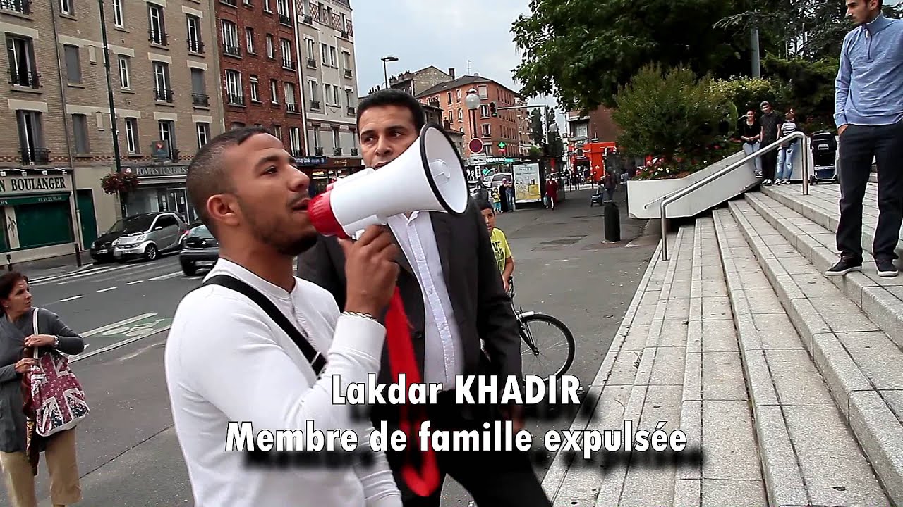 1er rassemblement contre l'explusion de la famille Khadir à Gennevilliers.
