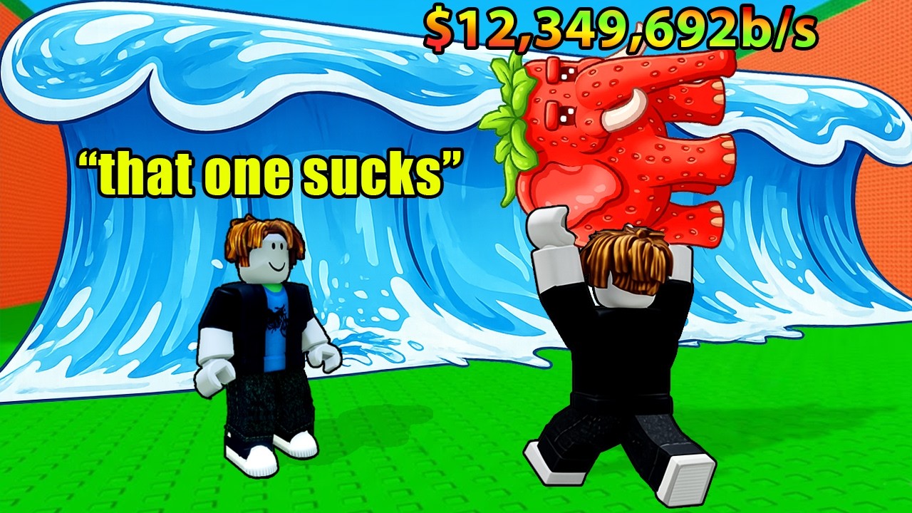 2 NOOBS Play Escape TSUNAMI For Brainrots (Roblox)