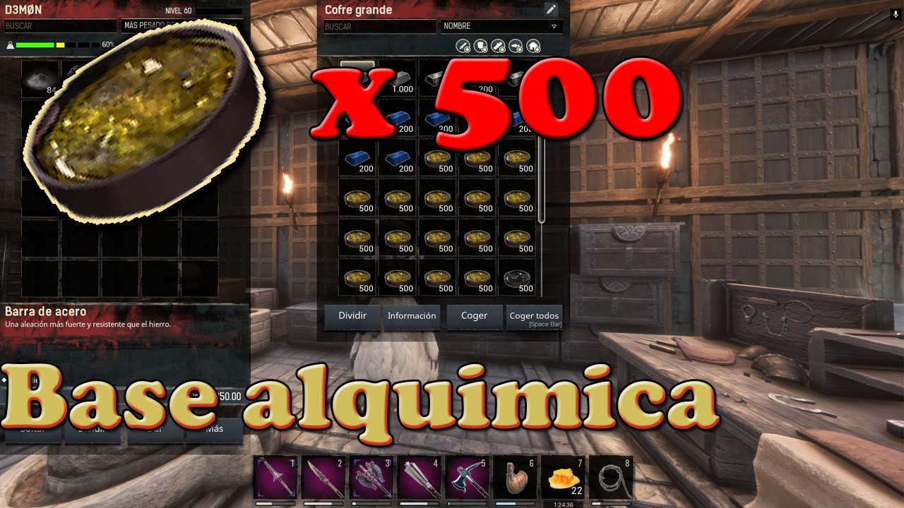 🦏Como Conseguir ❗️❗️❗️BASE ALQUIMICA -- x500❗️❗️❗️ [Conan Exiles] (2022)🦏