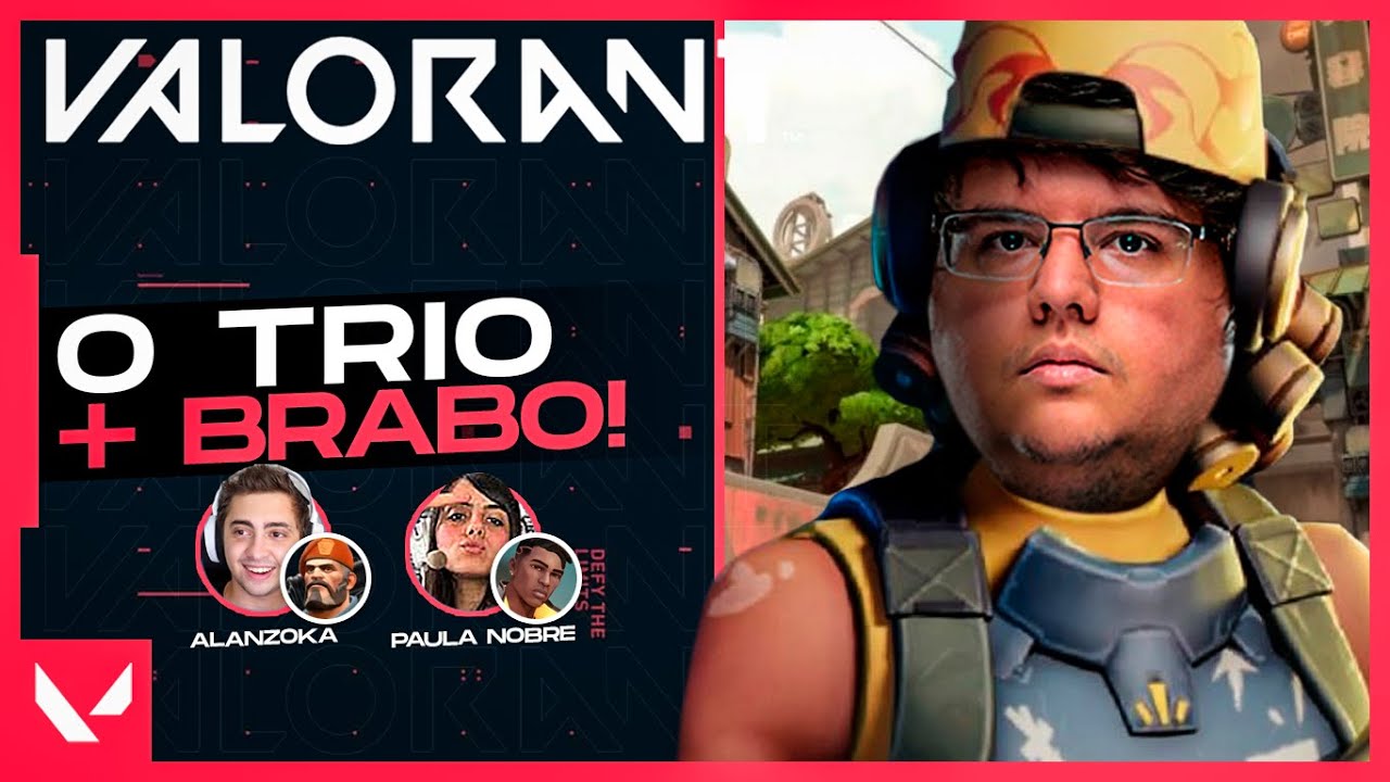 CHAMAMOS O ALANZOKA PRA COMPLETAR O SQUAD | VALORANT ft. Paula Nobre