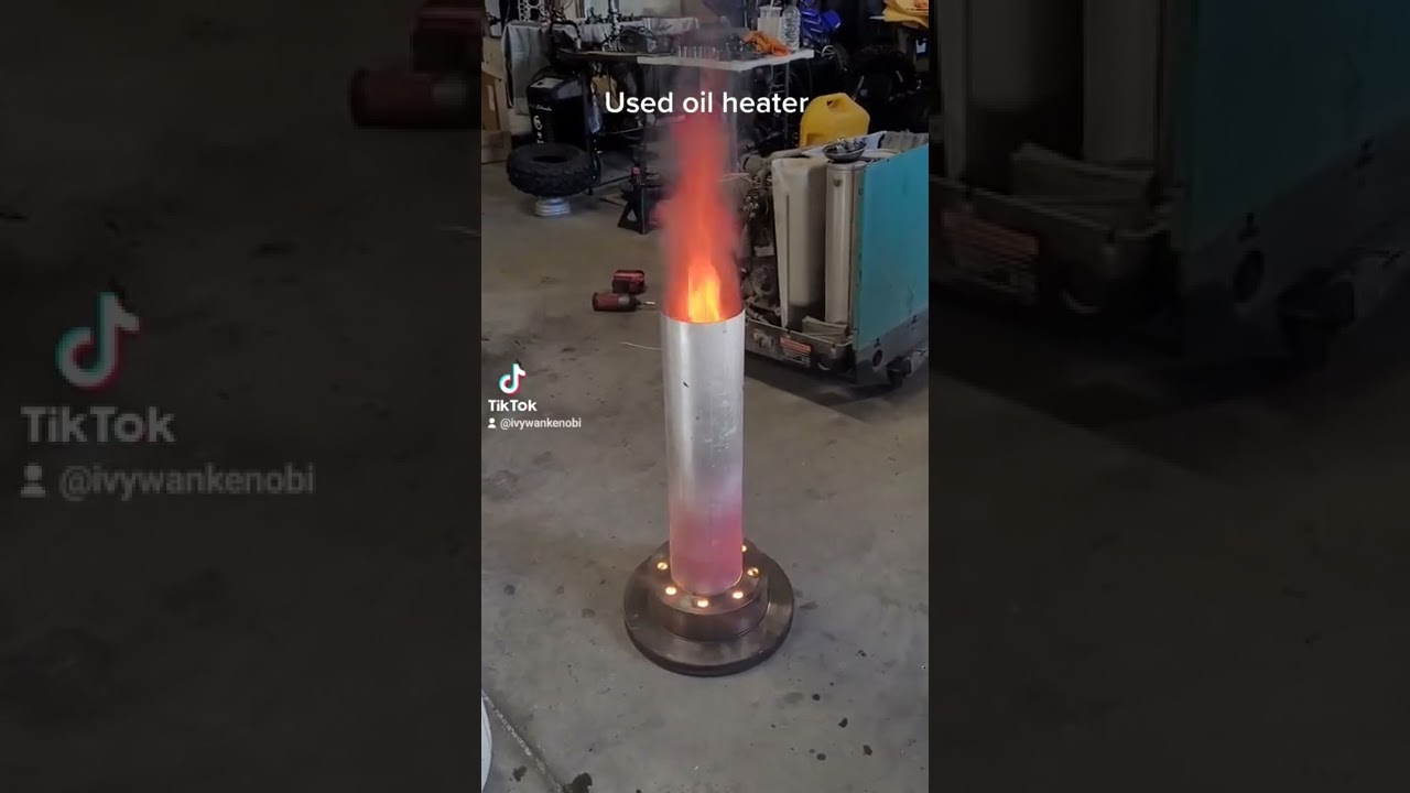 Engine oil burner. No fan needed. No drip line needed. Survive the winter.