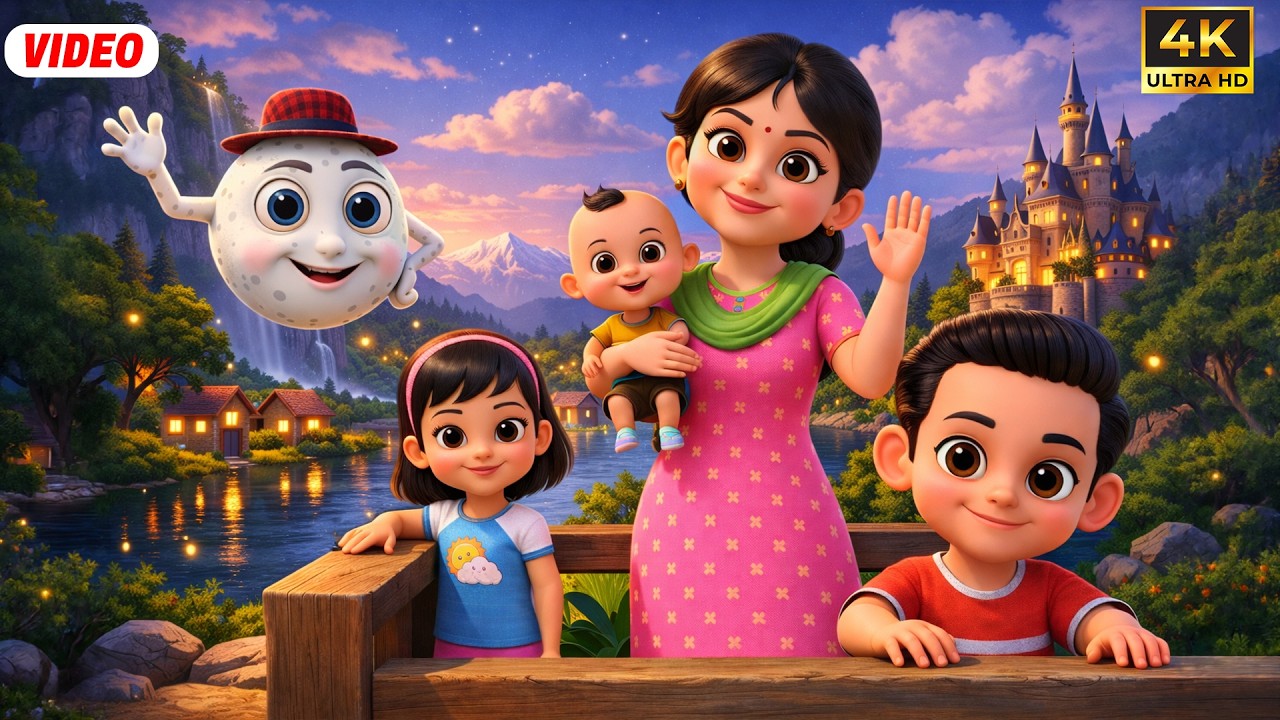 Chanda Mama Door Ke + More Rhymes | चंदा मामा l Hindi Rhymes And Kids Songs l Runnu Kids