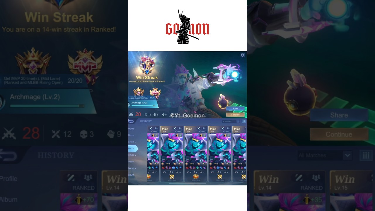 GORD GAMEPLAY CLIPS | MYTHICAL RANK 14 WIN STREAK WITH GORD 