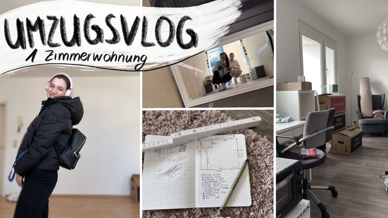 Umzugsvlog // Roomtour, Einzimmerwohnung