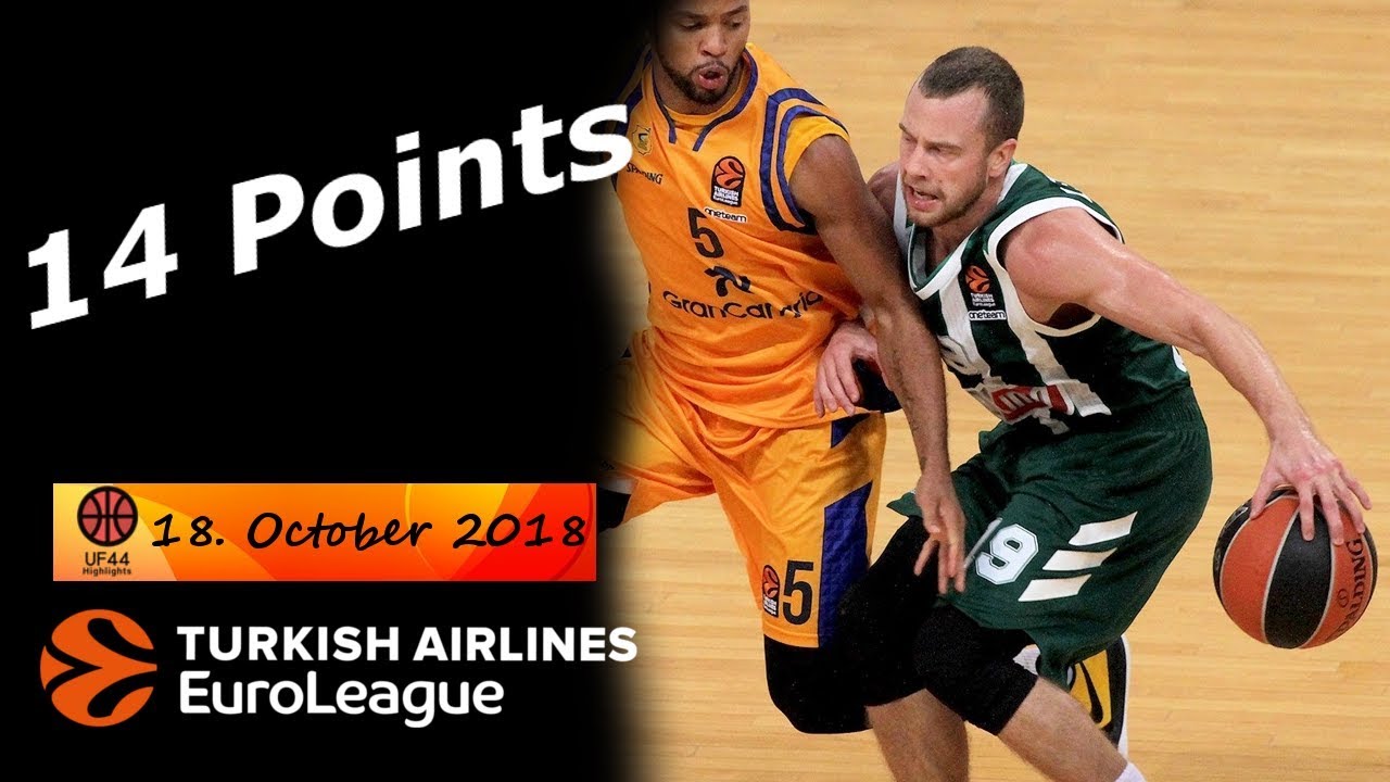 Lukas Lekavicius Full Highlights 18.10.2018 Panathinaikos vs Gran Canaria - 14 Pts! | UF44