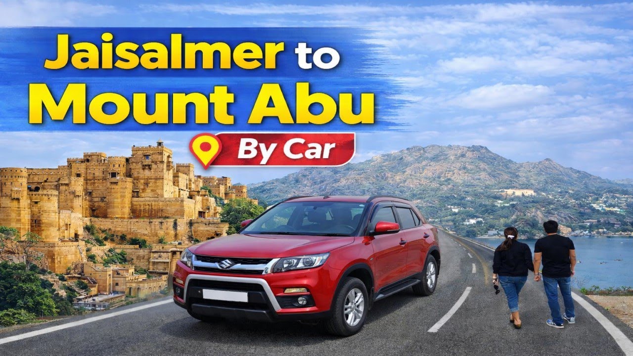 EP 7: Jaisalmer to Mount Abu by car | जैसलमेर से माउंट आबू तक कार से सफर | रोड ट्रिप व्लॉग 🚗⛰️