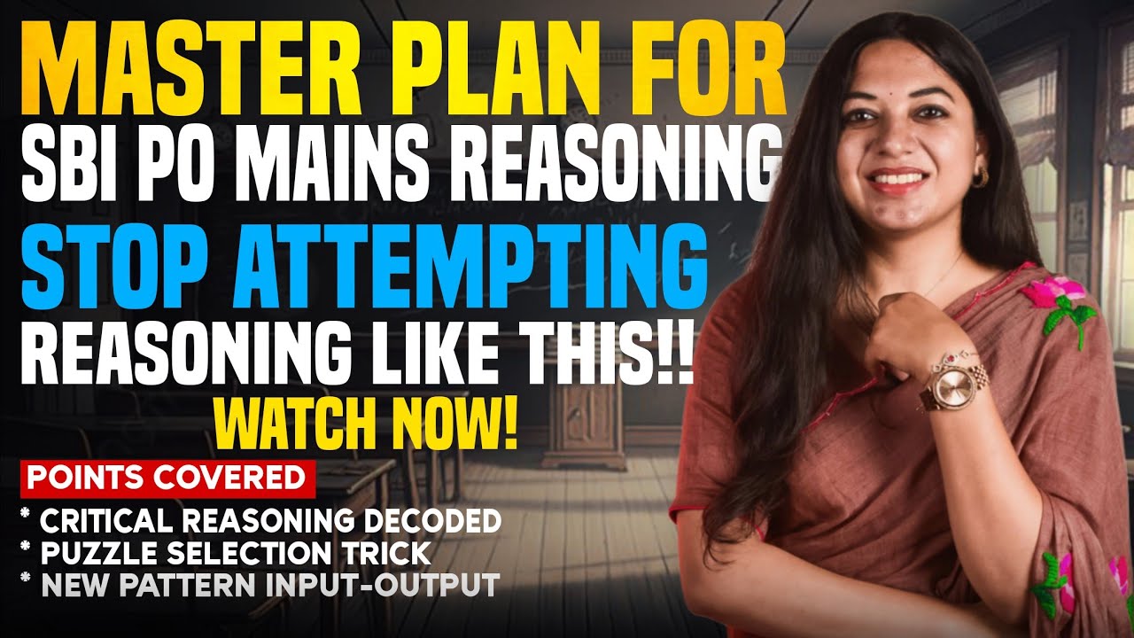 Reasoning Masterclass | How to Attempt Puzzles & Critical Reasoning Smartly | Tanu Garg | SBI PO