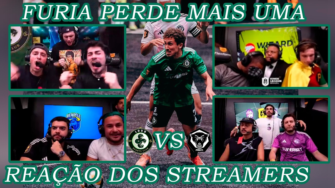 Streamers' reaction to LOUD vs. FURIA in the Kings League Brazil!!!