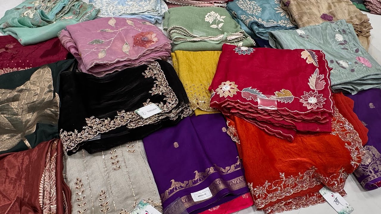 Chickpet Bangalore Wholesale Boutique Designer Sarees Collection| Online Shopping Single Courier Avl