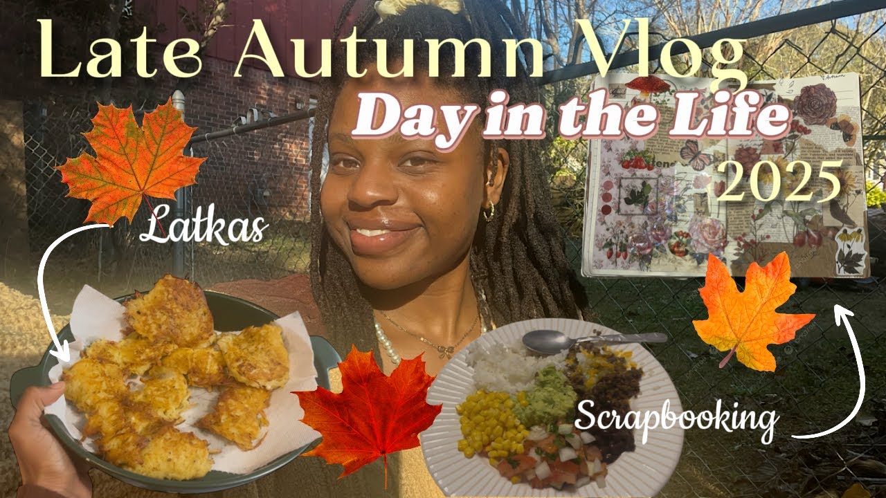 Late Autumn Vlog| Cooking| Baking| Scrapbooking